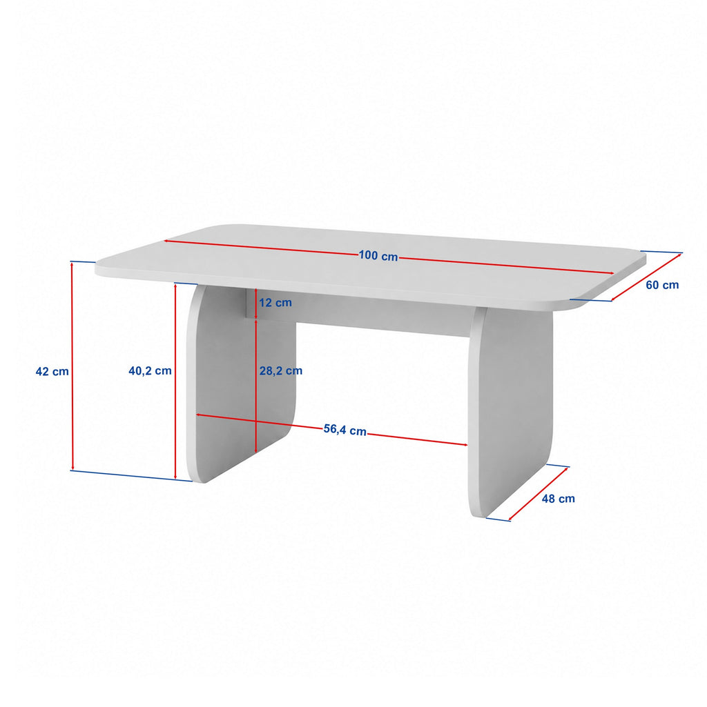 Pietra - Coffee Table - Rosso Marmo
