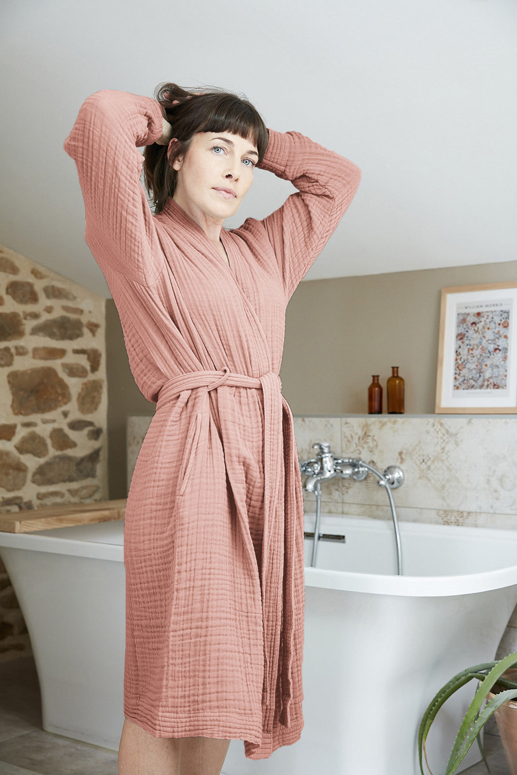 Gaïa - Peignoir - Rose Pêche