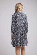 Robe Courte Manches Longues - Noir