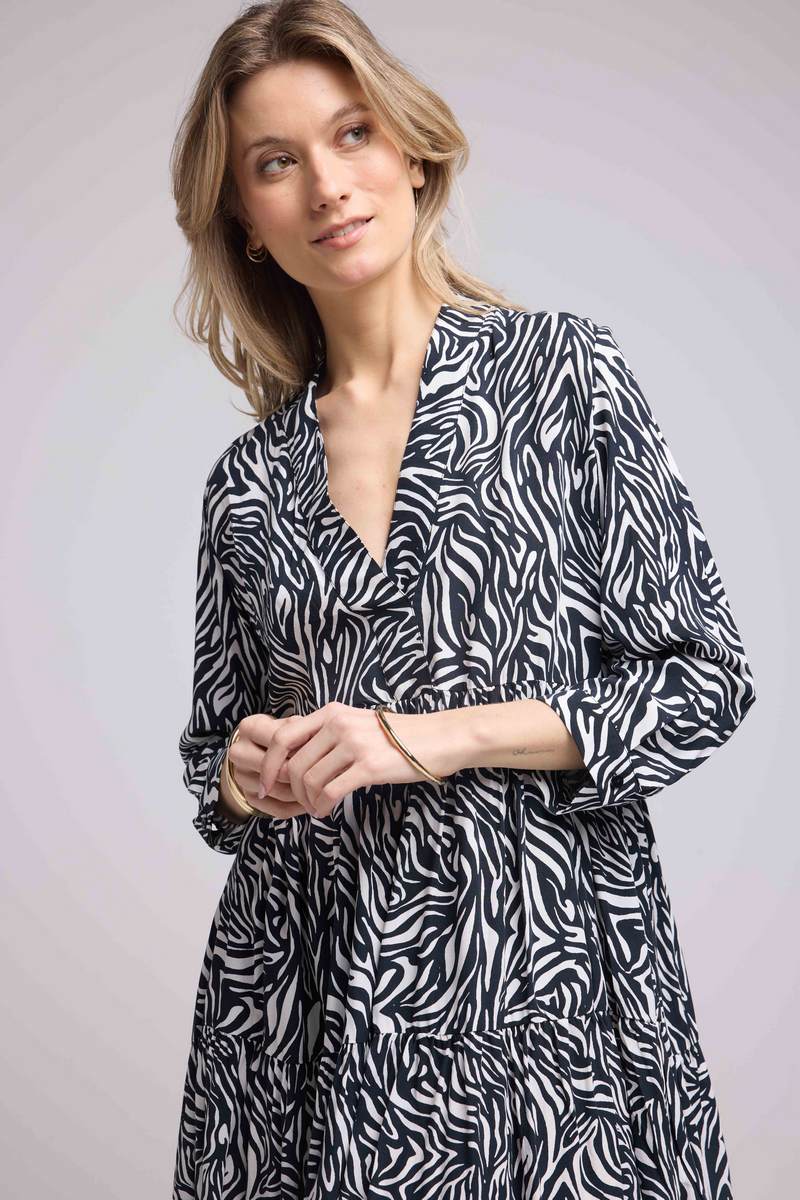 Robe Courte Manches Longues - Noir