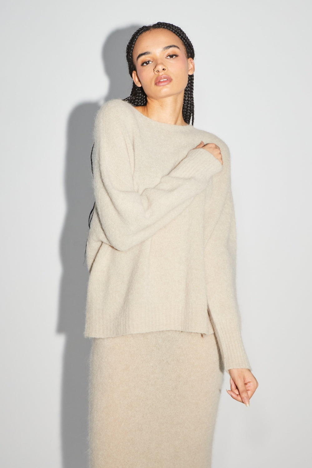 La Jupe Sirène Camille Beige