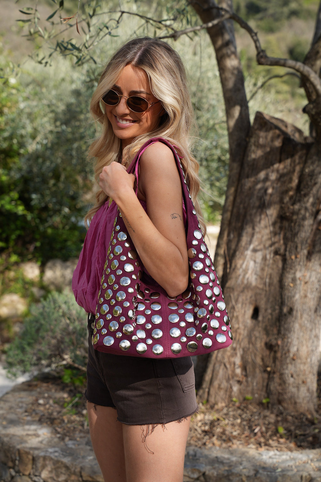 Sac Clouté Aliss - Bordeaux