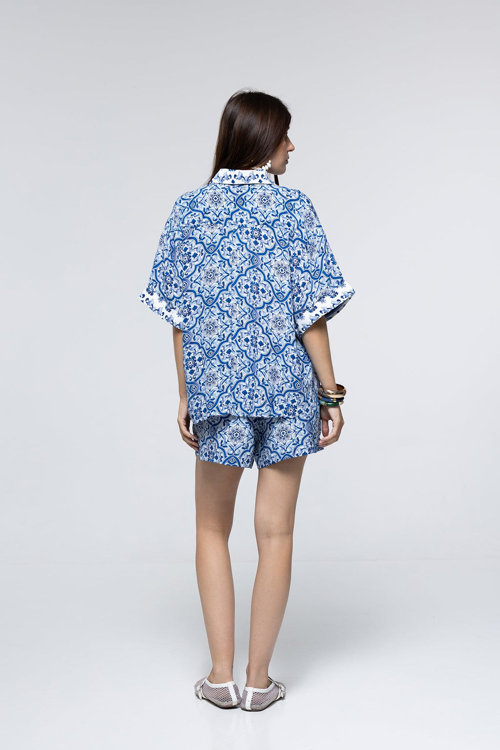 Pantalones cortos Alexia - Azulejo azul