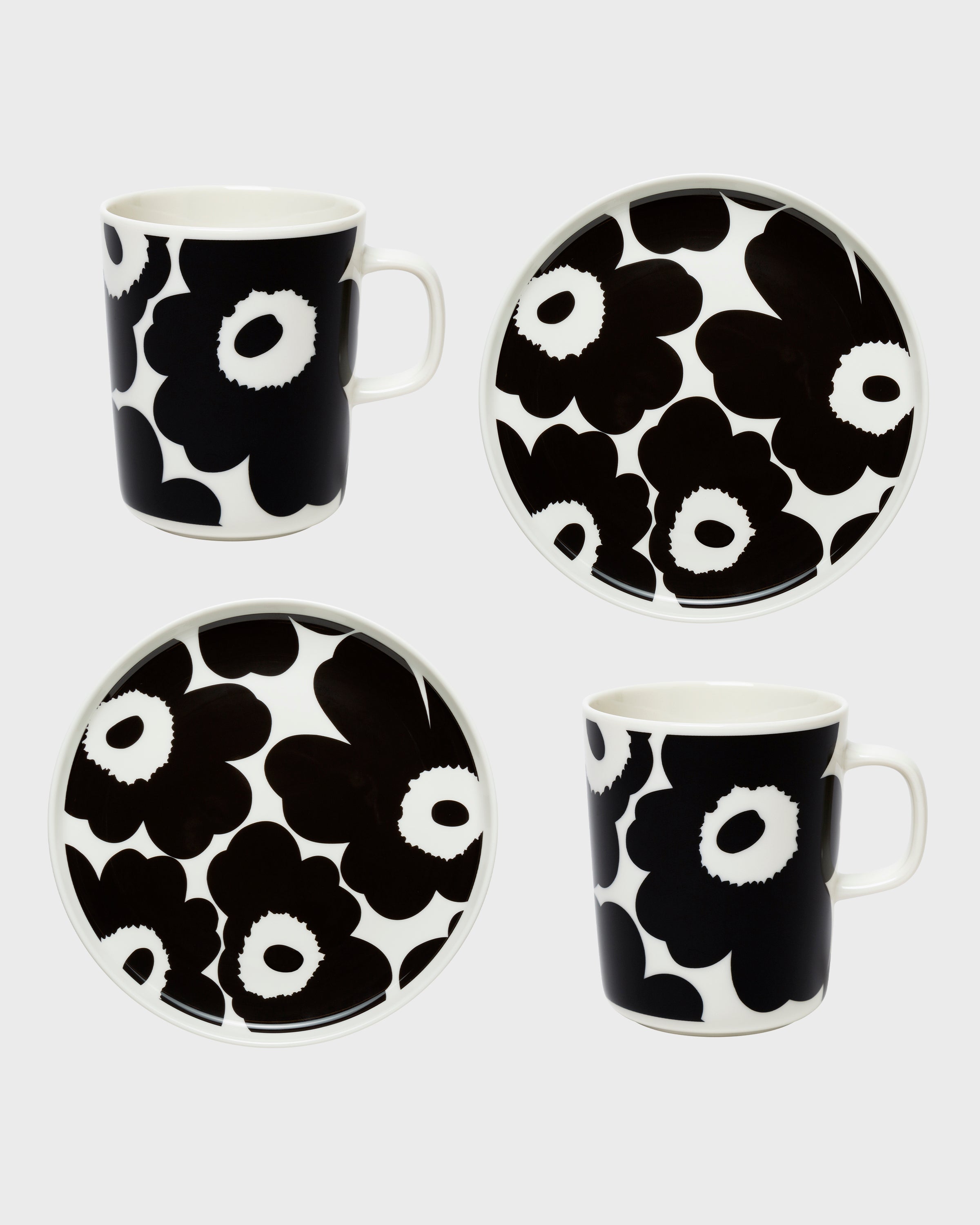 Ensemble Tasse Et Assiette Oiva / Unikko