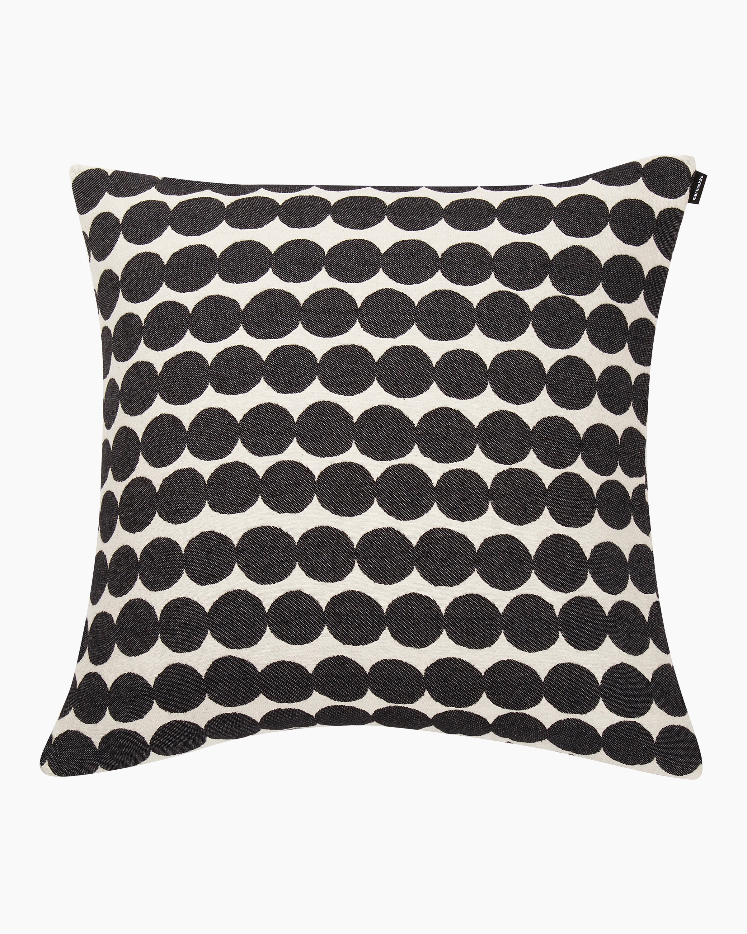 Funda de cojín Räsymatto - 50X50cm - Algodón y negro