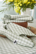 Vickie - Lot De 3 Serviettes - Gaze De Coton - Eucalyptus