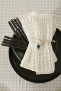 Vickie - Lot De 3 Serviettes - Gaze De Coton - Pampa