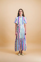 Vestido Clemence Líneas Arco Iris