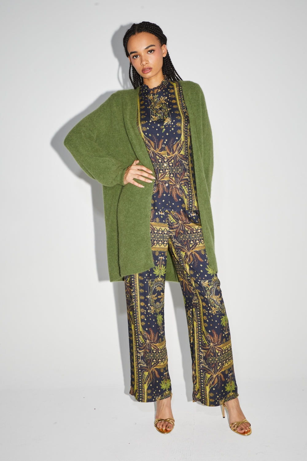 The Harmony Khaki Cardigan
