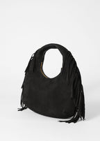 Sac S Petit Modèle Adelice À Franges - Noir