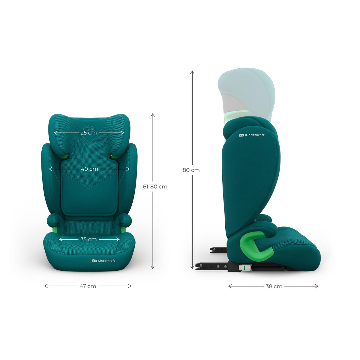 Junior Fix 2 Plus I-Size Green Car Seat
