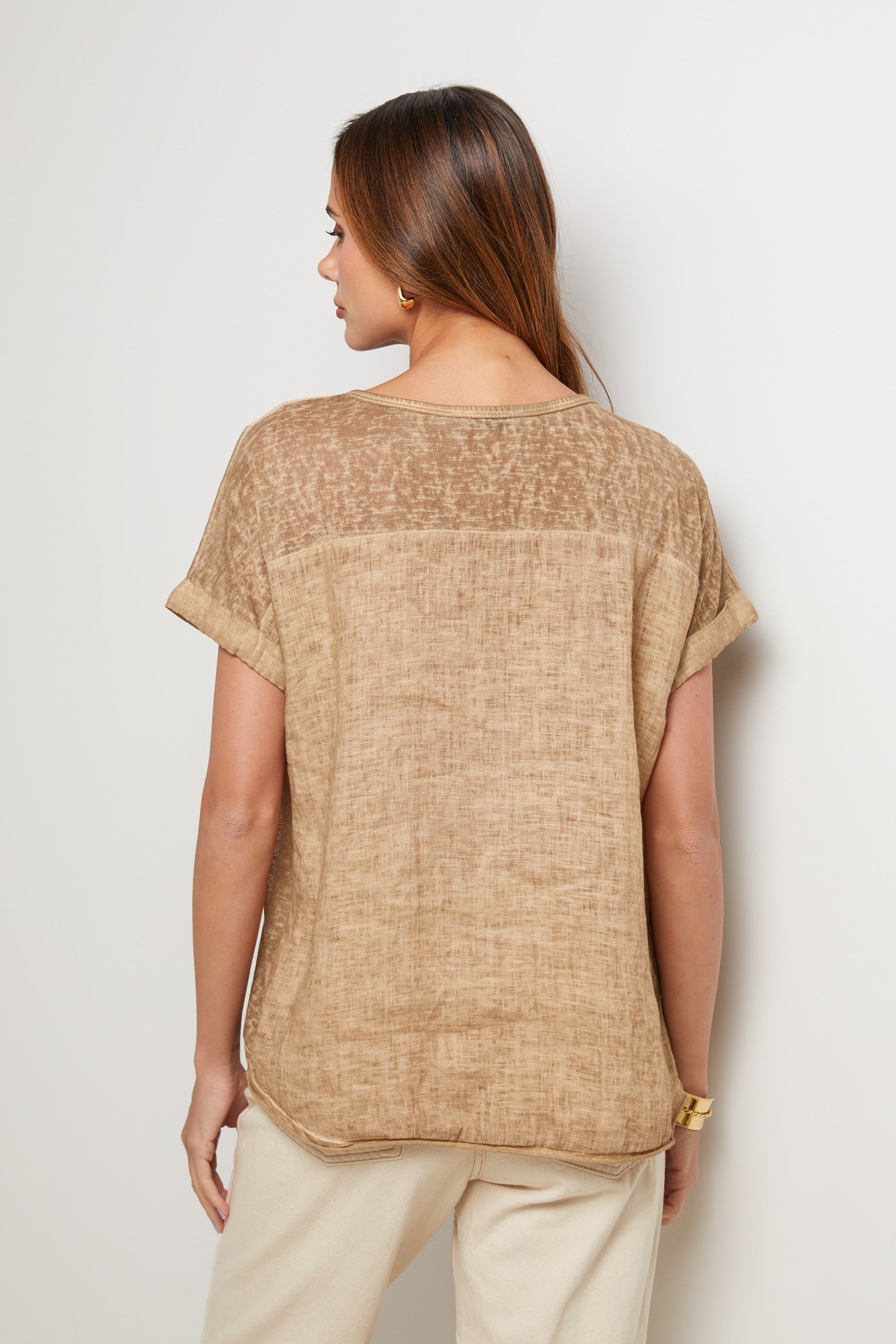 Top - Camel - Femme