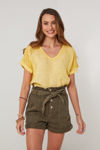 Top - Amarillo - Mujer