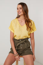 Top - Amarillo - Mujer
