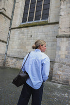 Paola Sky Blue Striped Shirt