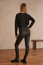 Pantalón Suzy Coated - Negro