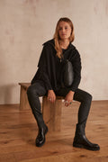 Pantalón Suzy Coated - Negro
