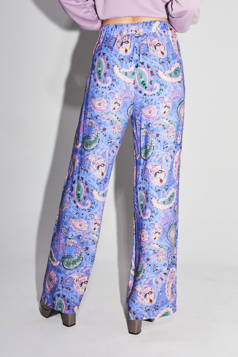 The Aurora Magic Paisley Lavender Pants