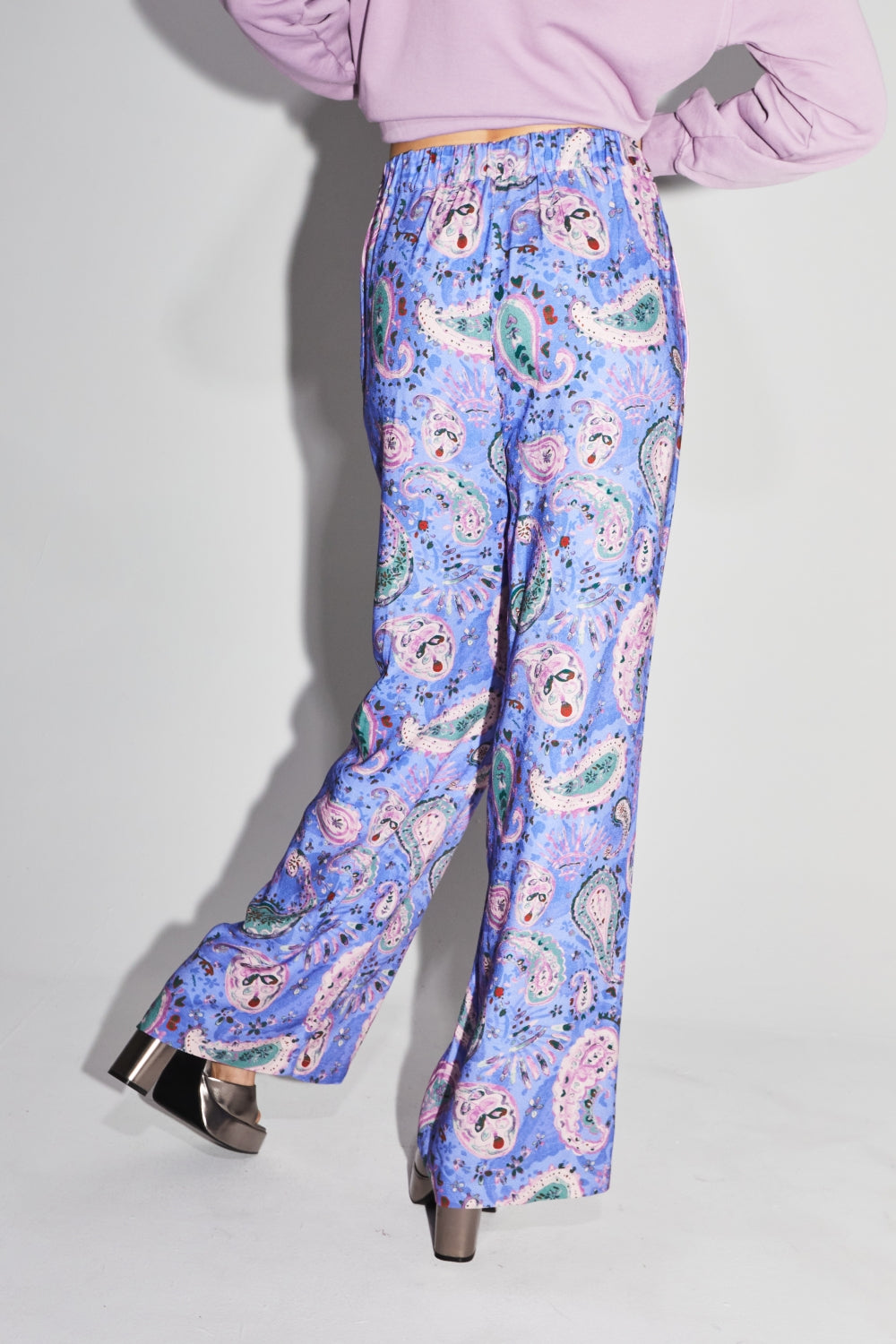 The Aurora Magic Paisley Lavender Pants