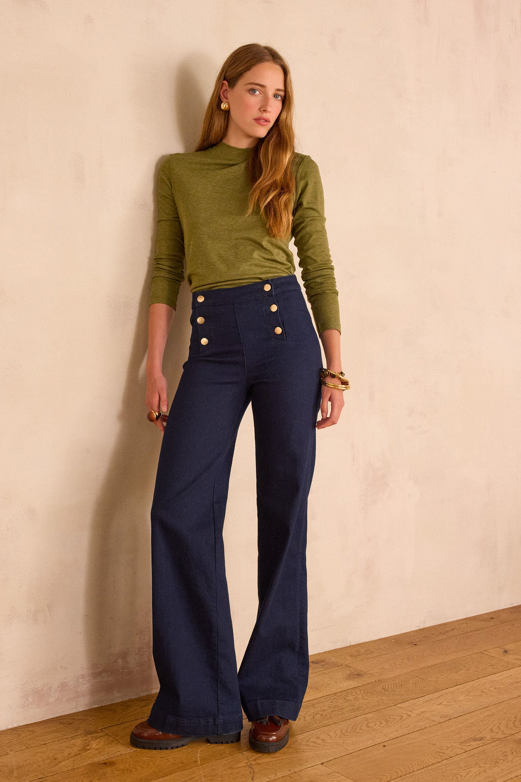Pantalón Oxan Denim - Celadón