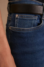 Sonia Straight Fit Trousers - Dark Indigo