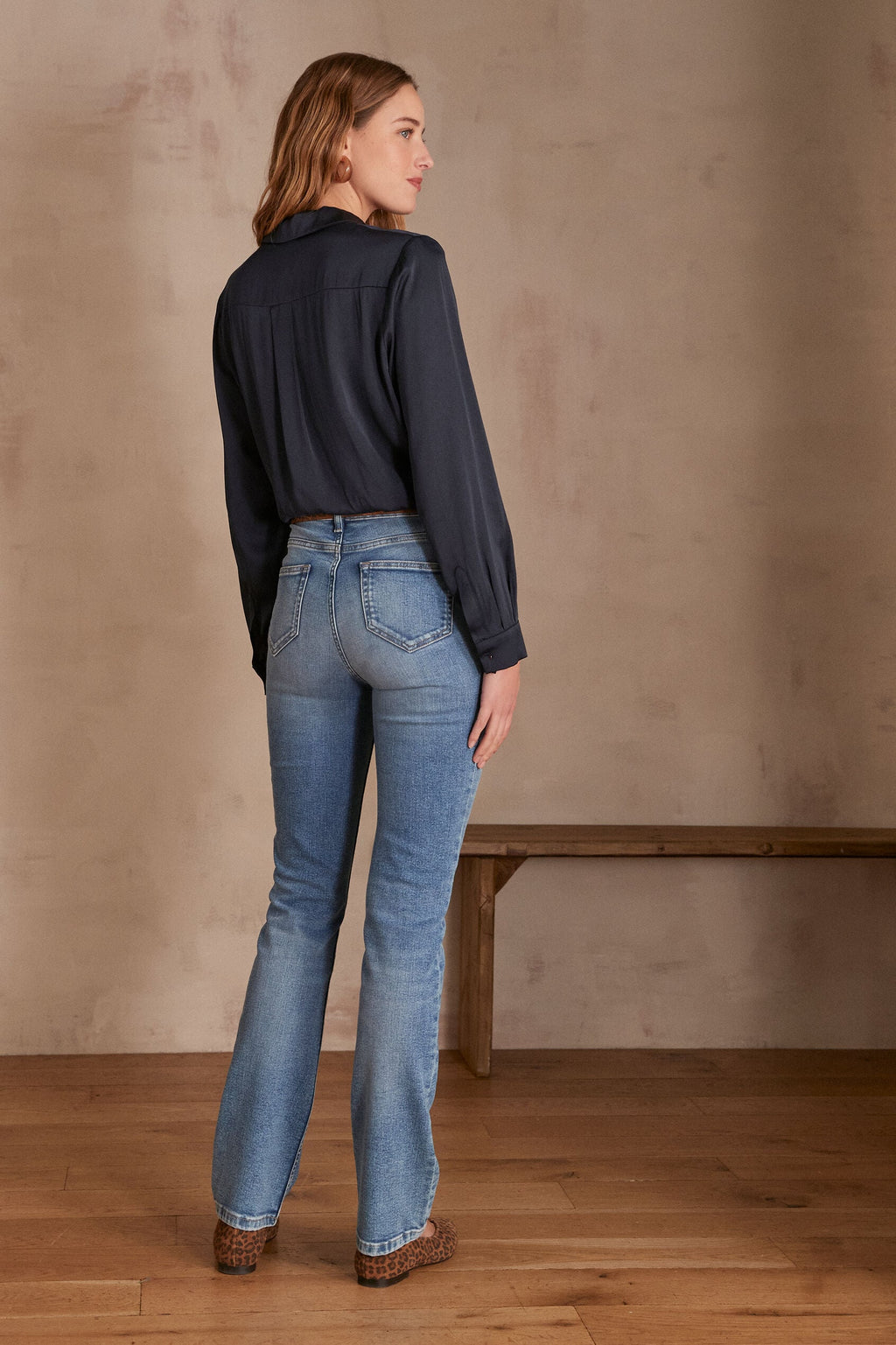 Sonia Straight Fit Trousers - Light Wash