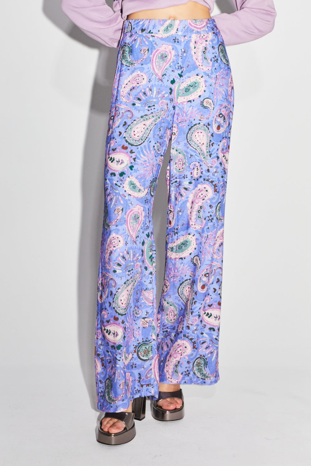 The Aurora Magic Paisley Lavender Pants