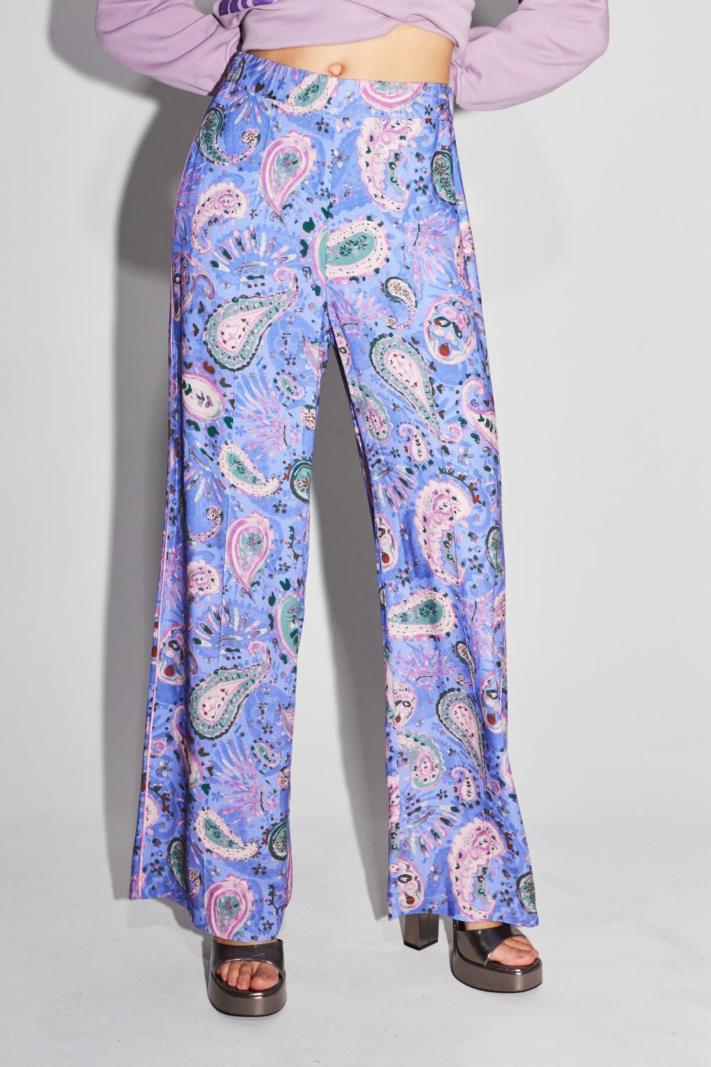 The Aurora Magic Paisley Lavender Pants