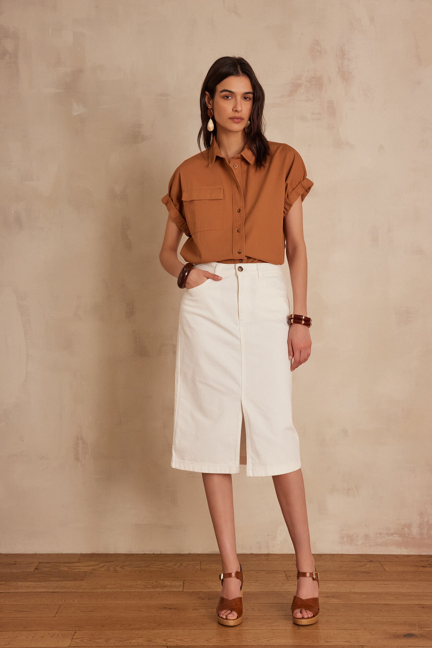 Flou Birdy Denim - White