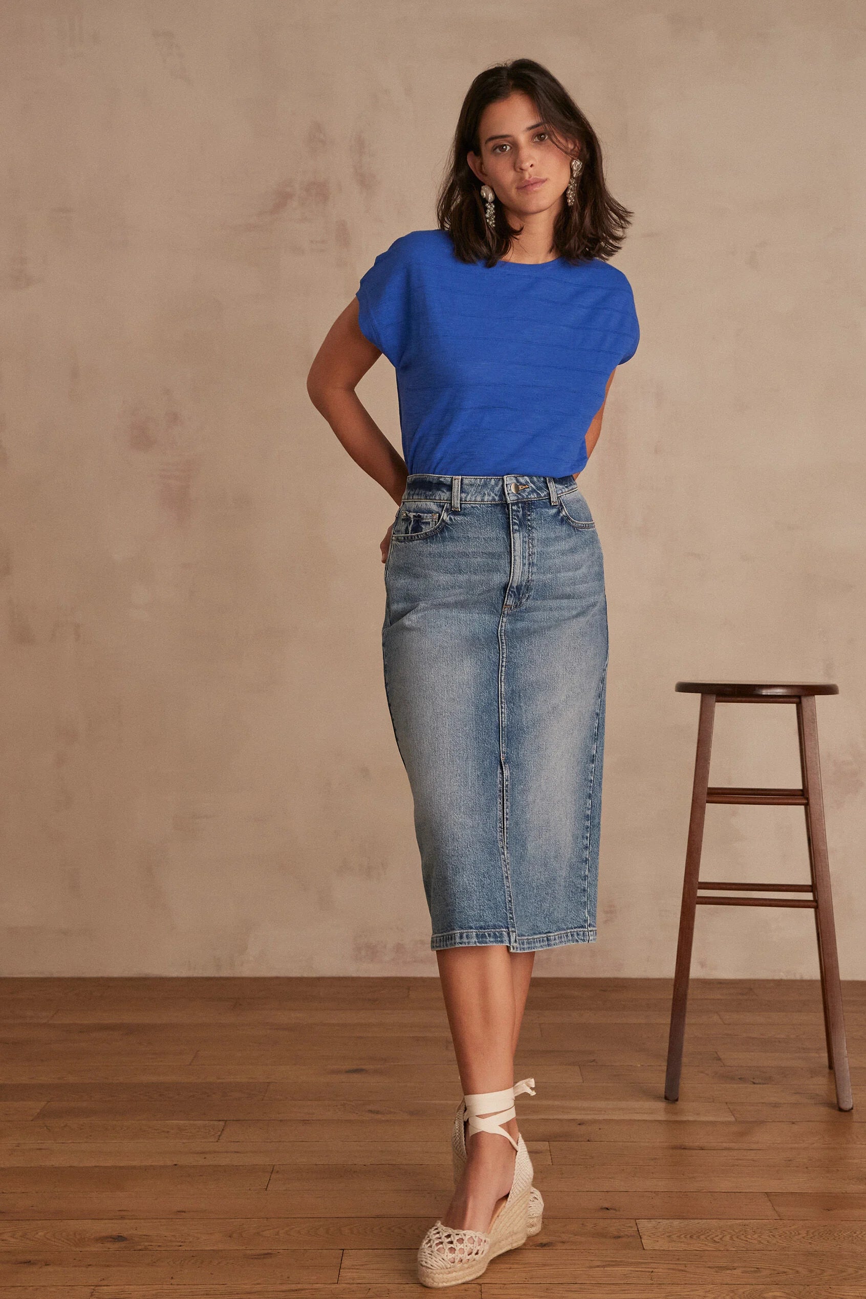 Flou Birdy Denim - Délavé Clair