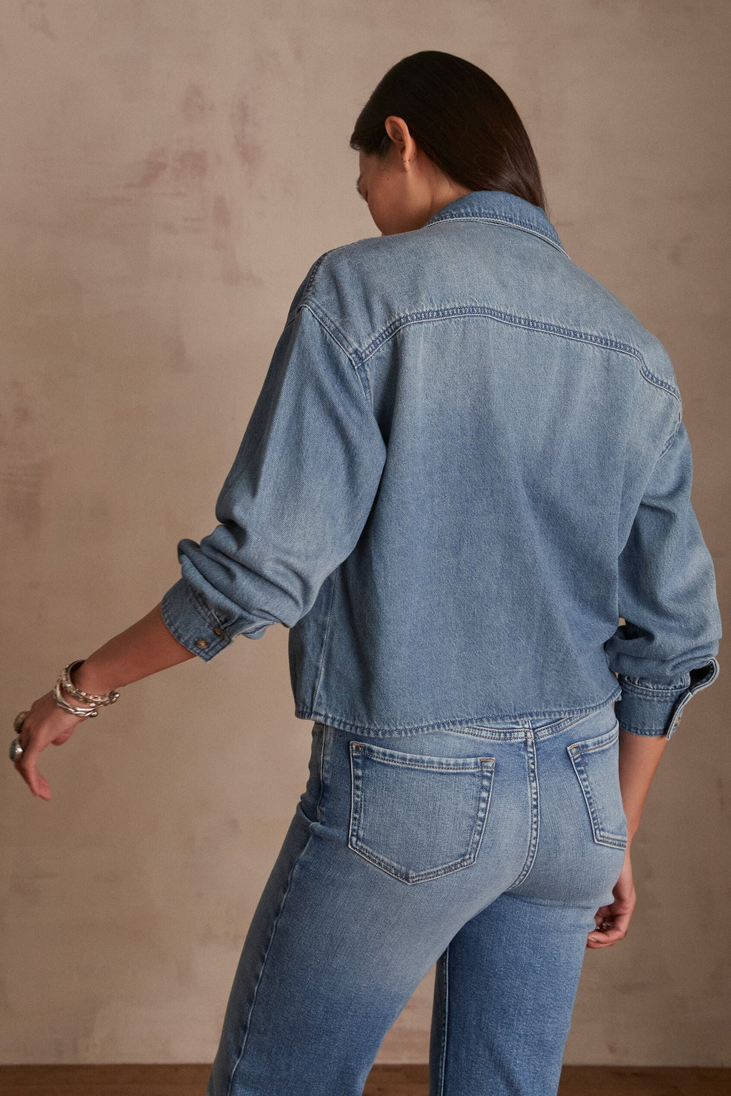 Blusa Clara Denim - Lavado Claro
