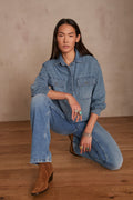 Blusa Clara Denim - Lavado Claro