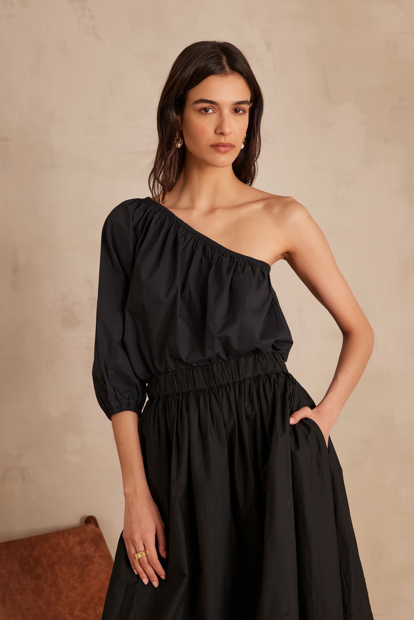 Blusa Choulder Lisa - Negro