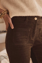 Pantalón Luna Velours - Caqui