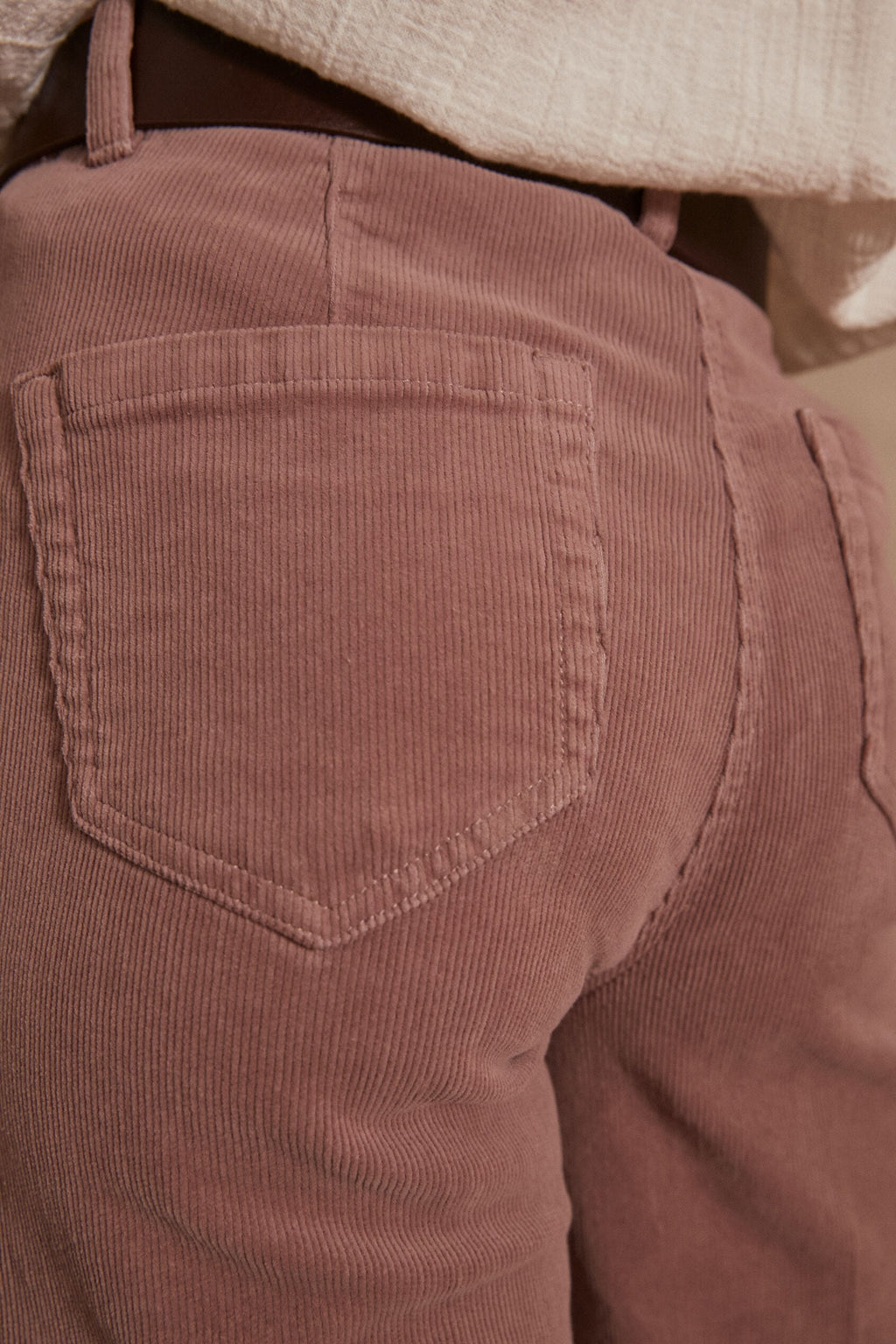 Pantalón Luna Pana - Rosa Oscuro