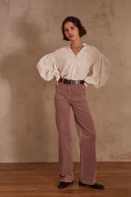 Pantalón Luna Pana - Rosa Oscuro