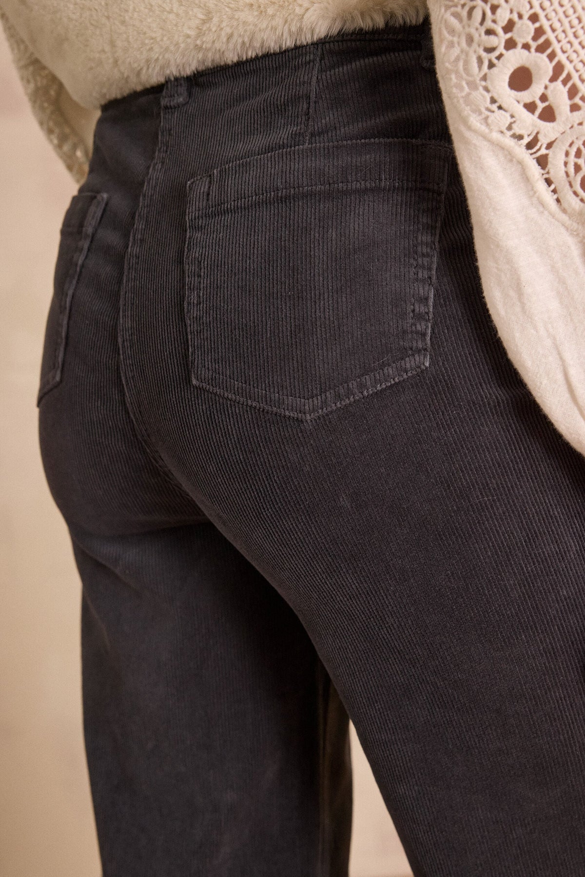 Pantalón Luna Terciopelo - Antracita