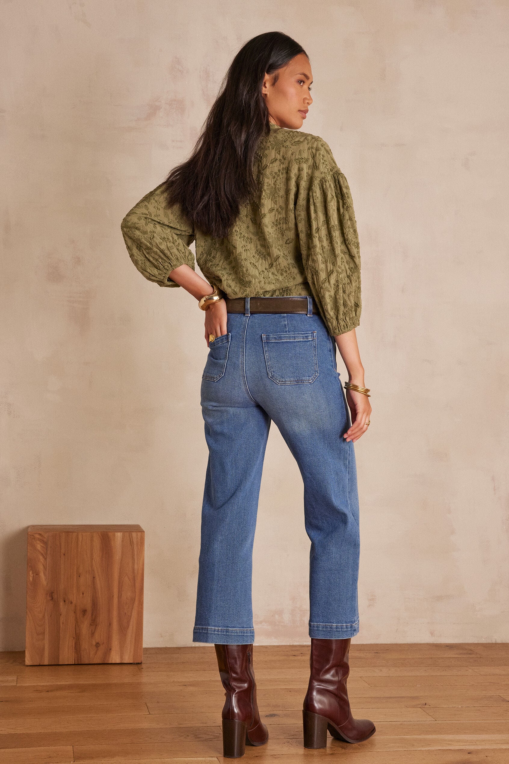 Pantalón Léa Cropped - Lavado Claro
