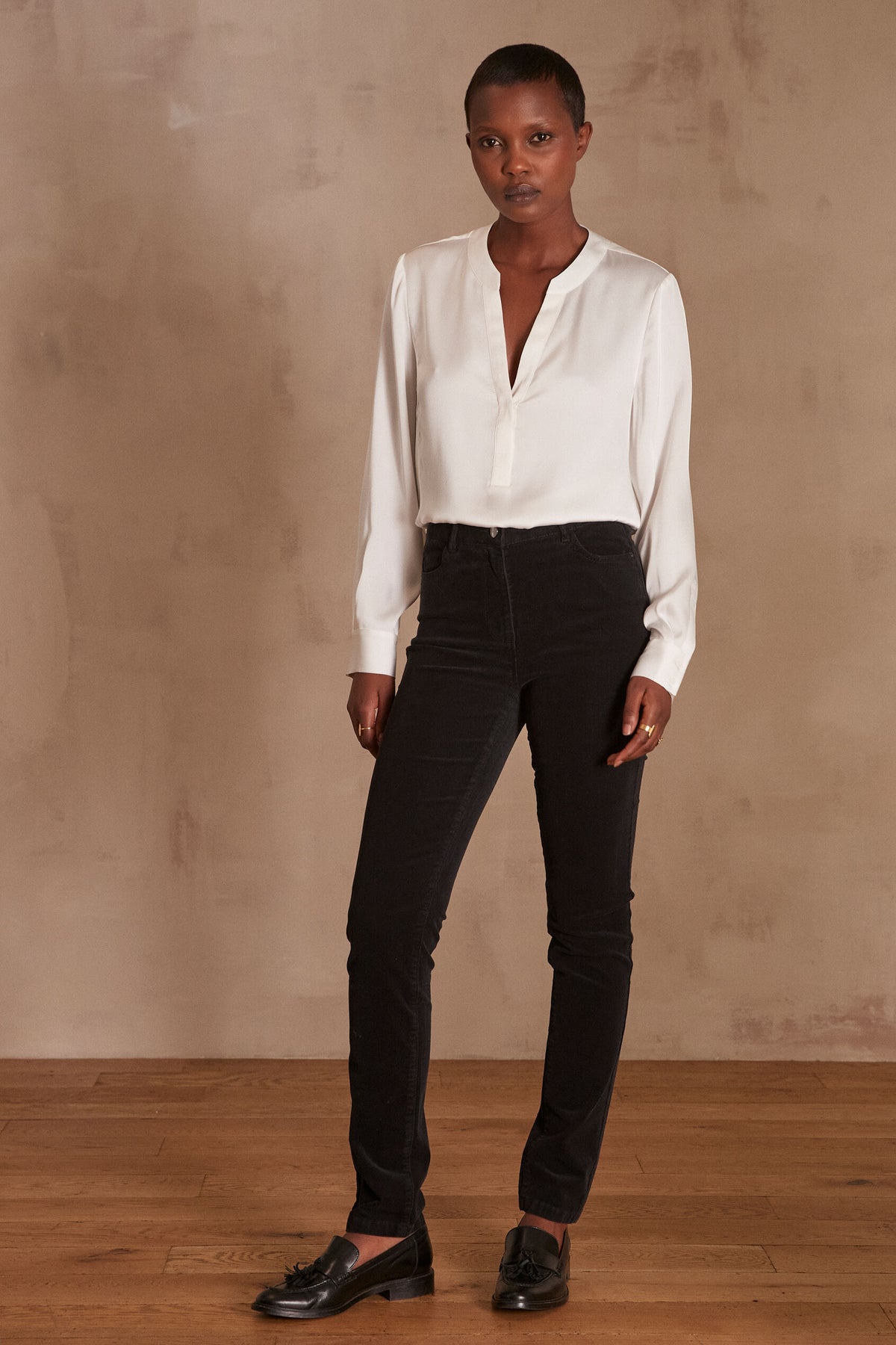 Pantalón Vanni Velours - Negro