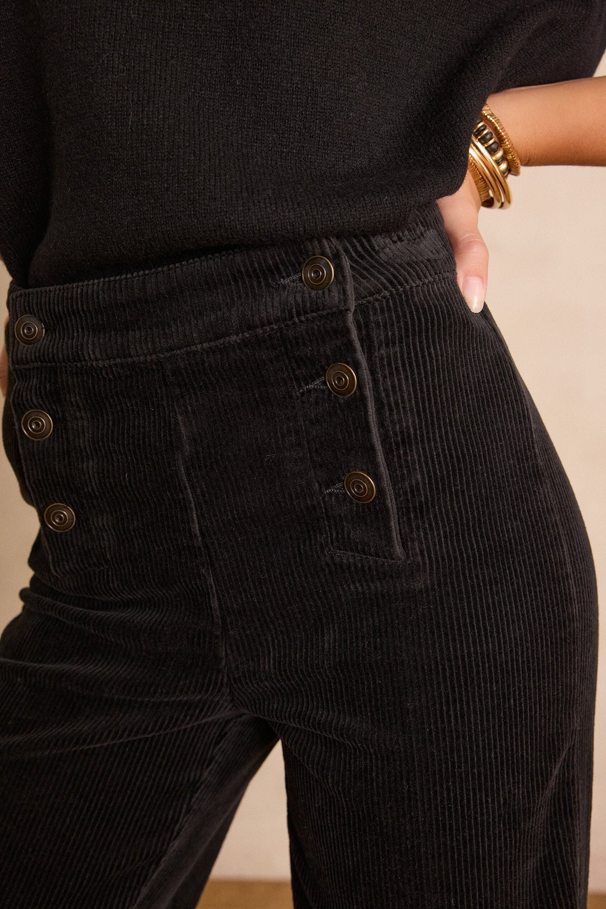 Pantalón Oxan Terciopelo - Negro