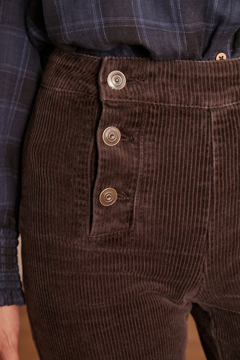 Pantalón Oxan Terciopelo - Chocolate