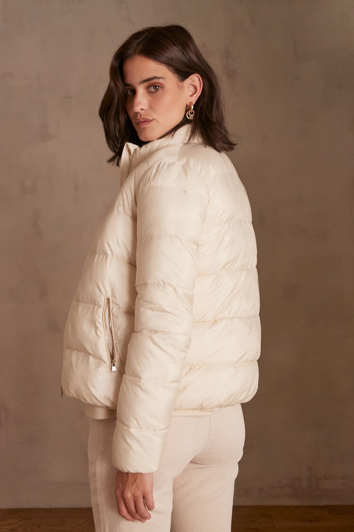Alister Puffer Jacket - Natural
