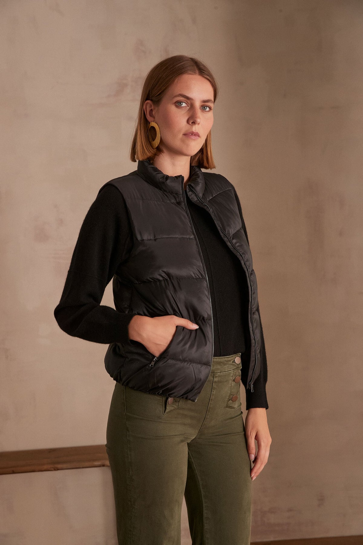 Ali Puffer Jacket - Black