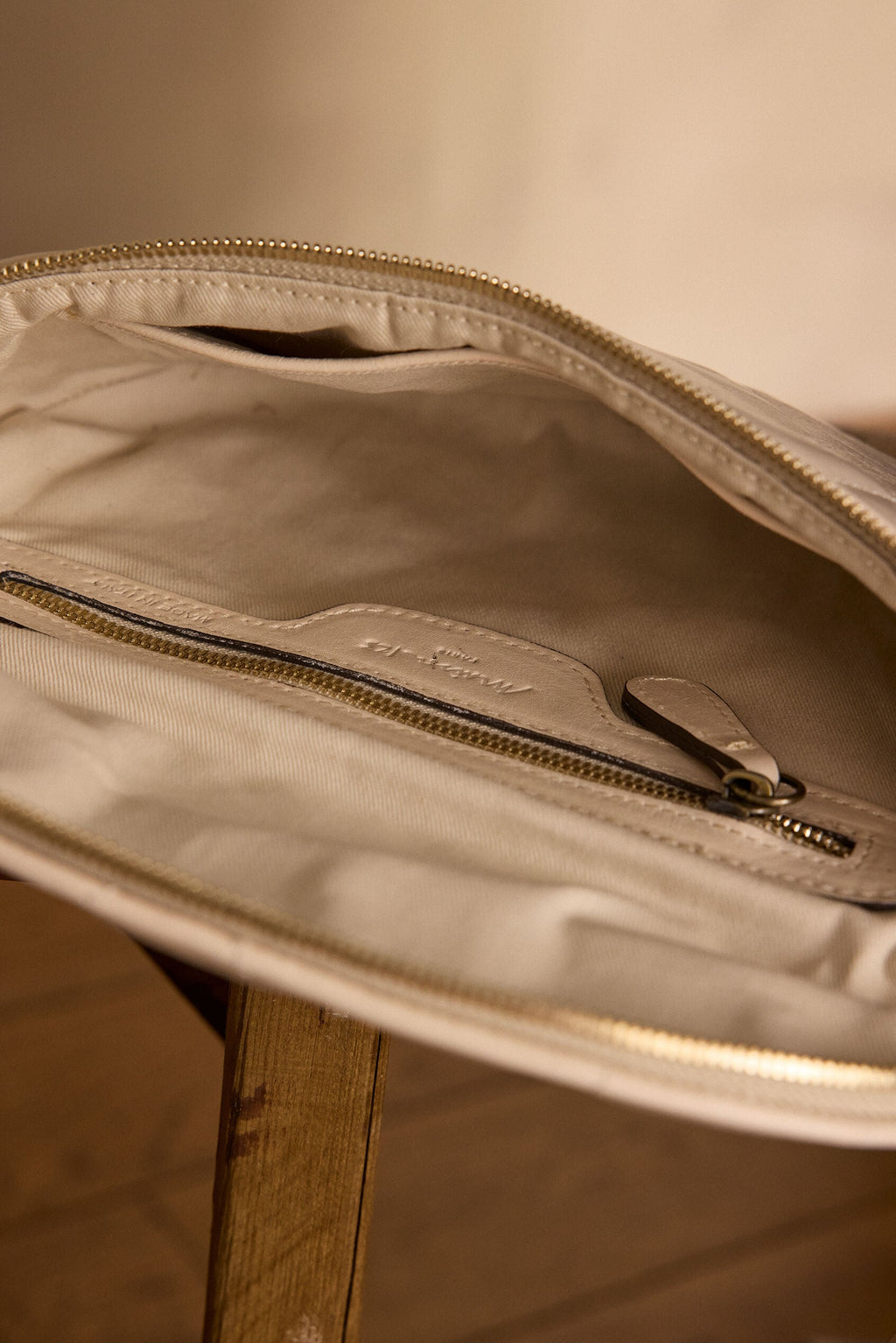 Bolso Bandolera Gaby Riñonera - Crema