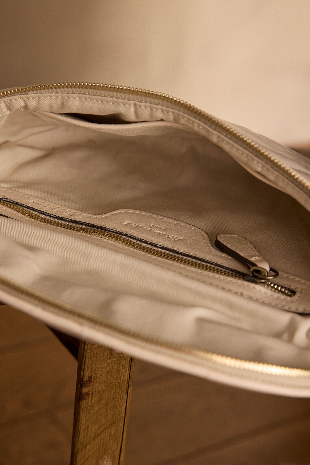 Bolso Bandolera Gaby Riñonera - Crema