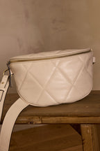Bolso Bandolera Gaby Riñonera - Crema