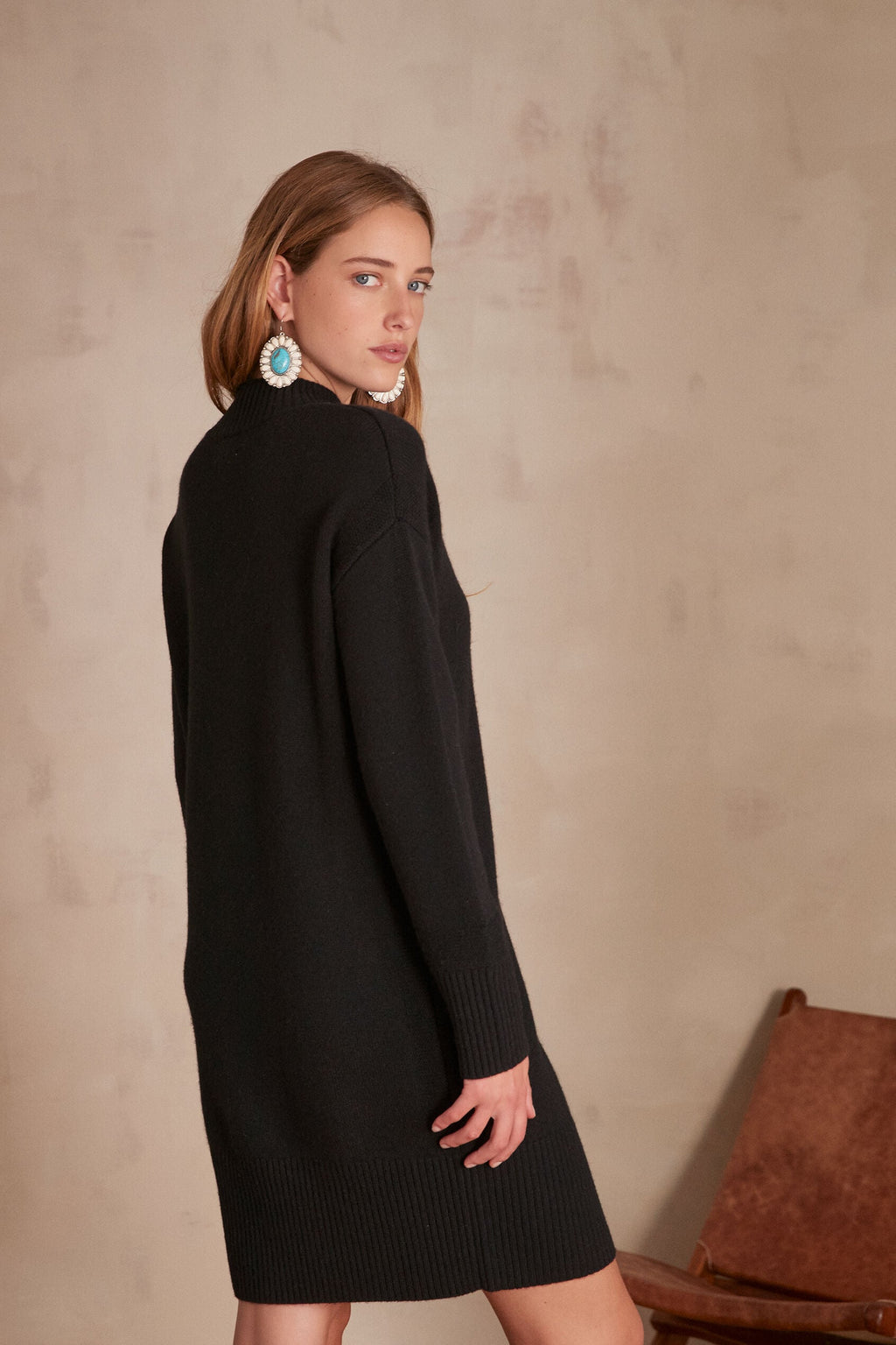 Vestido de punto Maria - Negro
