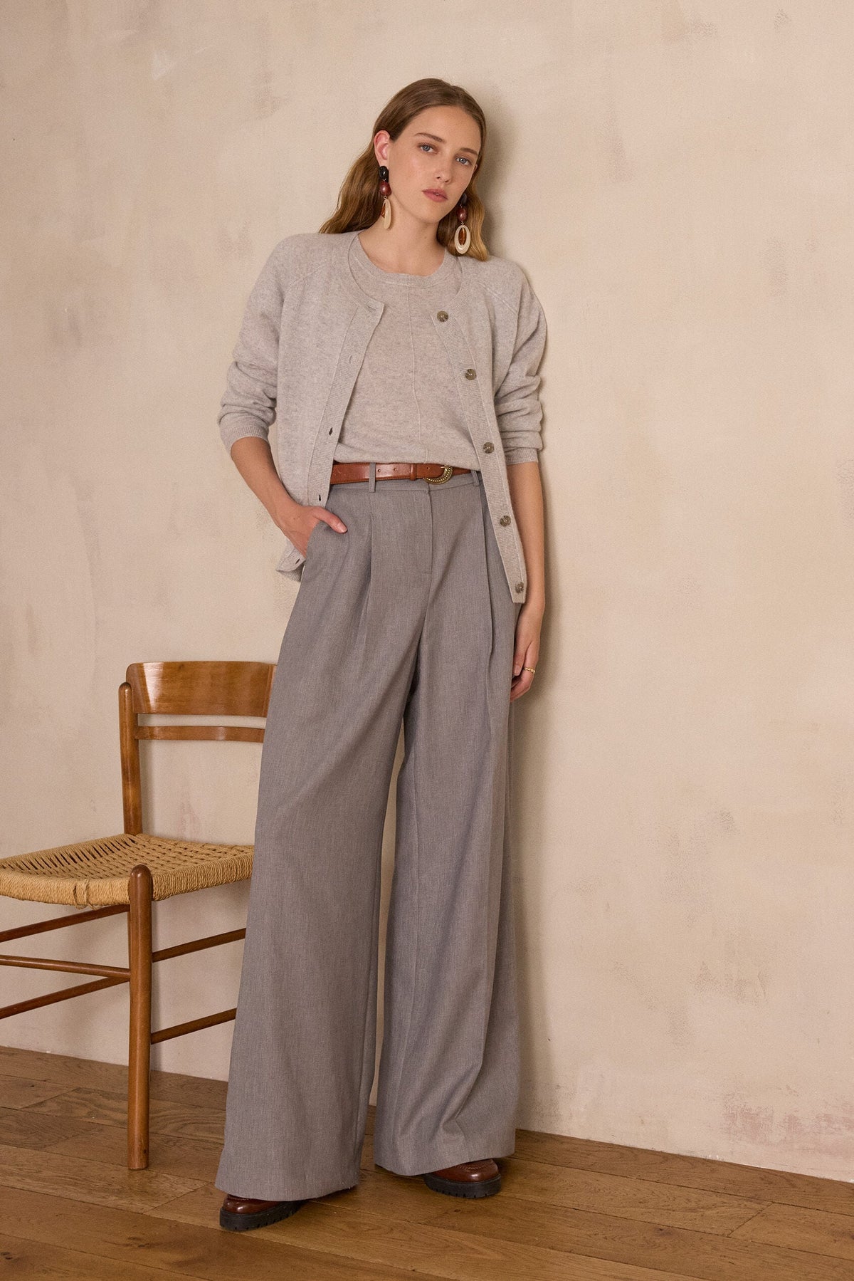 Pantalón Flaubert - Gris Topo