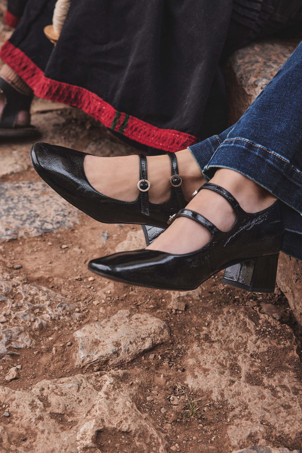 Sandalias Merceditas Rafael - Negro