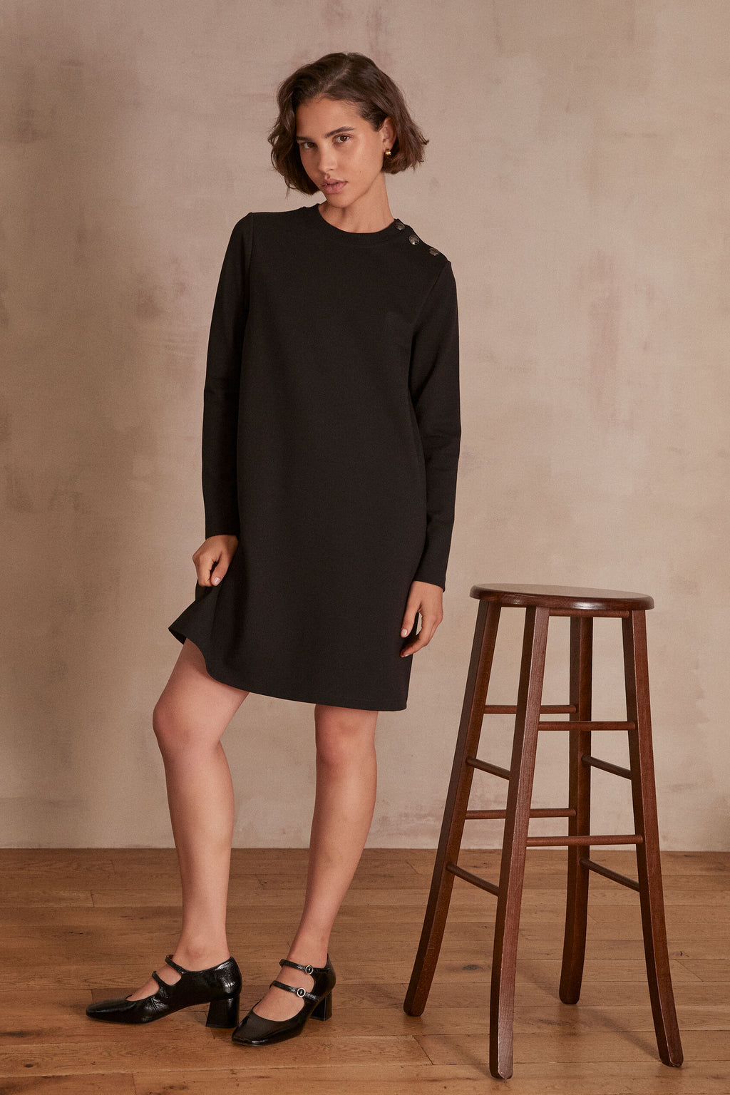 Flou Mathilda Jersey - Negro